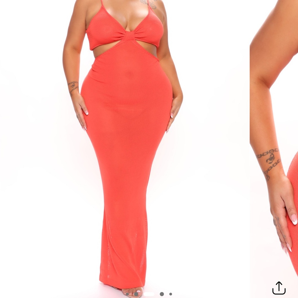 Coral Maxi Dress